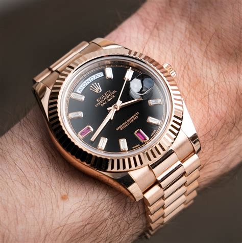 rose gold rolex day date 41